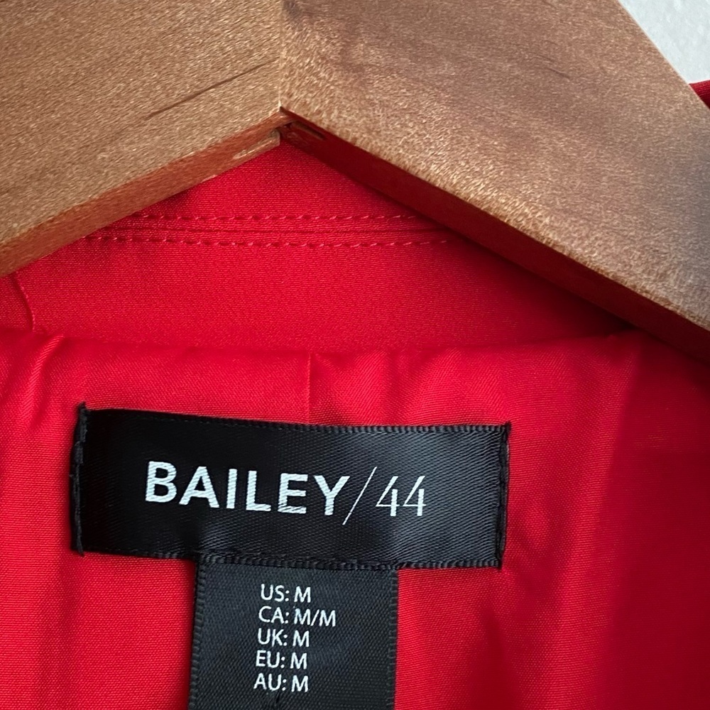 Bailey 44 Red Blazer Office Tailored Event Party Bold Holiday Grunge Christmas M - Picture 6 of 6